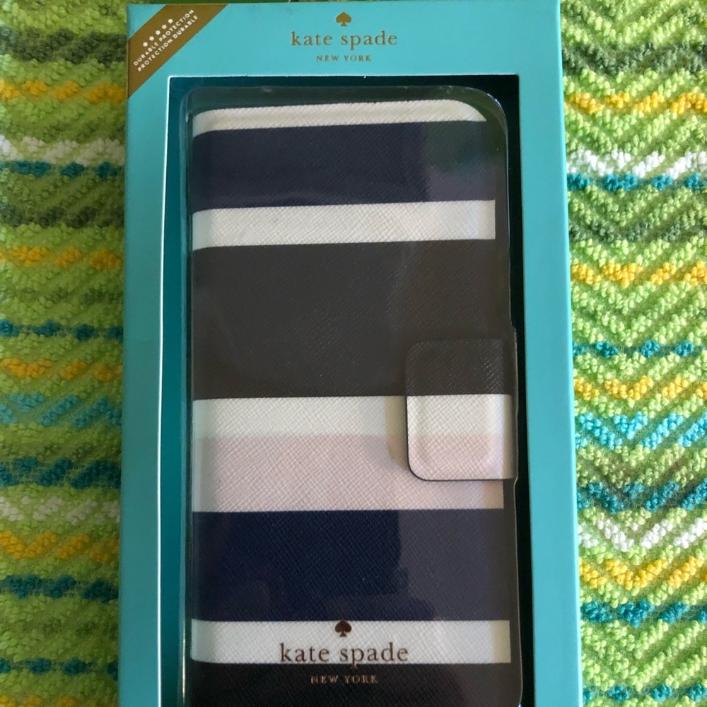 kate spade iPhone 7/8 CruiseShipStripe phone folio